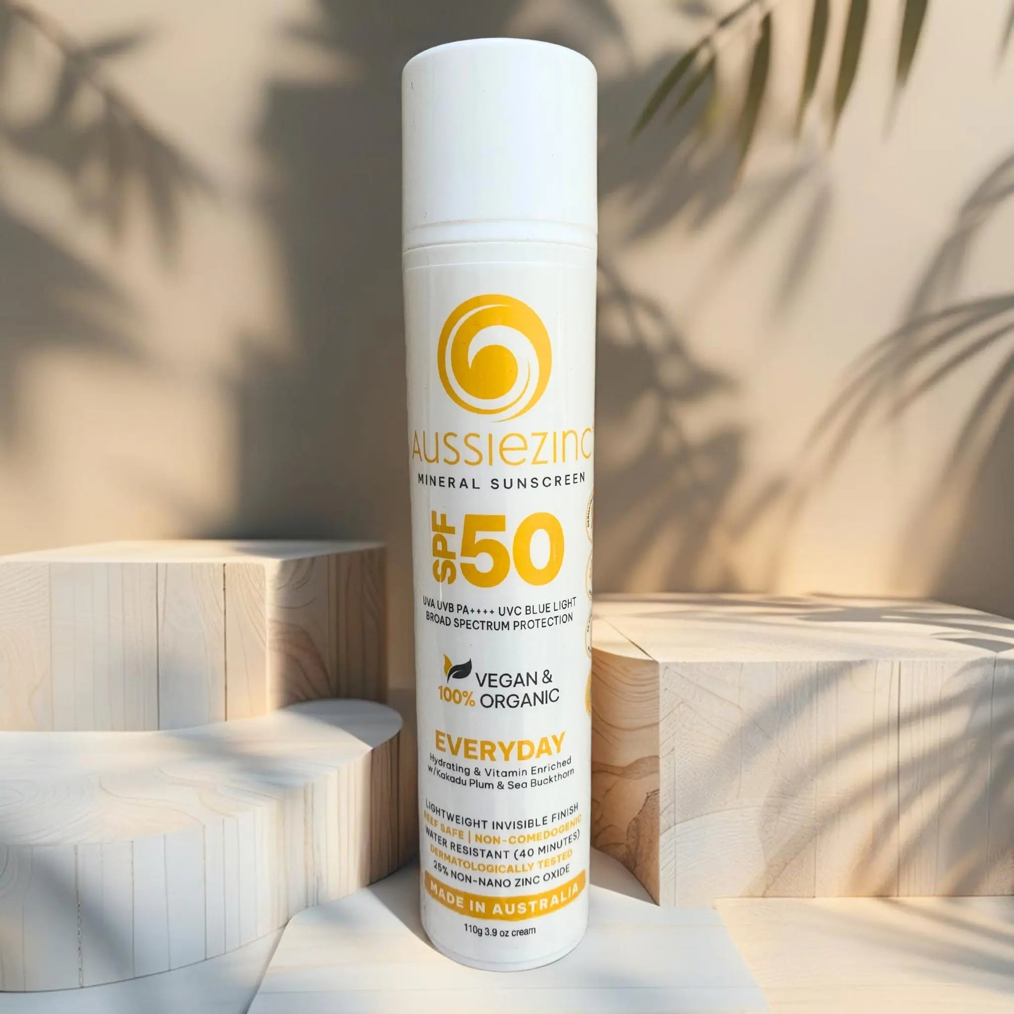 Everyday SPF50+ Organic Mineral Zinc Sunscreen - AussieZinc Mineral Sunscreen