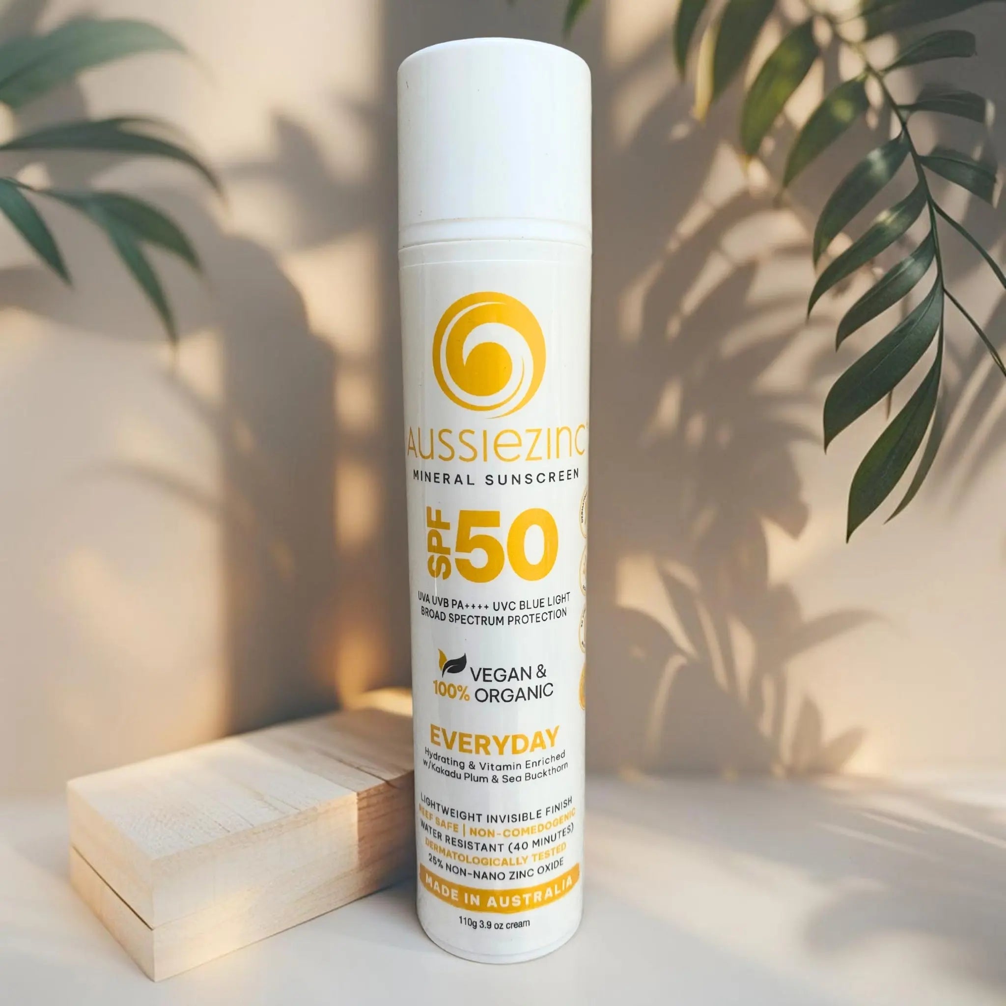 Everyday SPF50+ Organic Mineral Zinc Sunscreen - AussieZinc Mineral Sunscreen