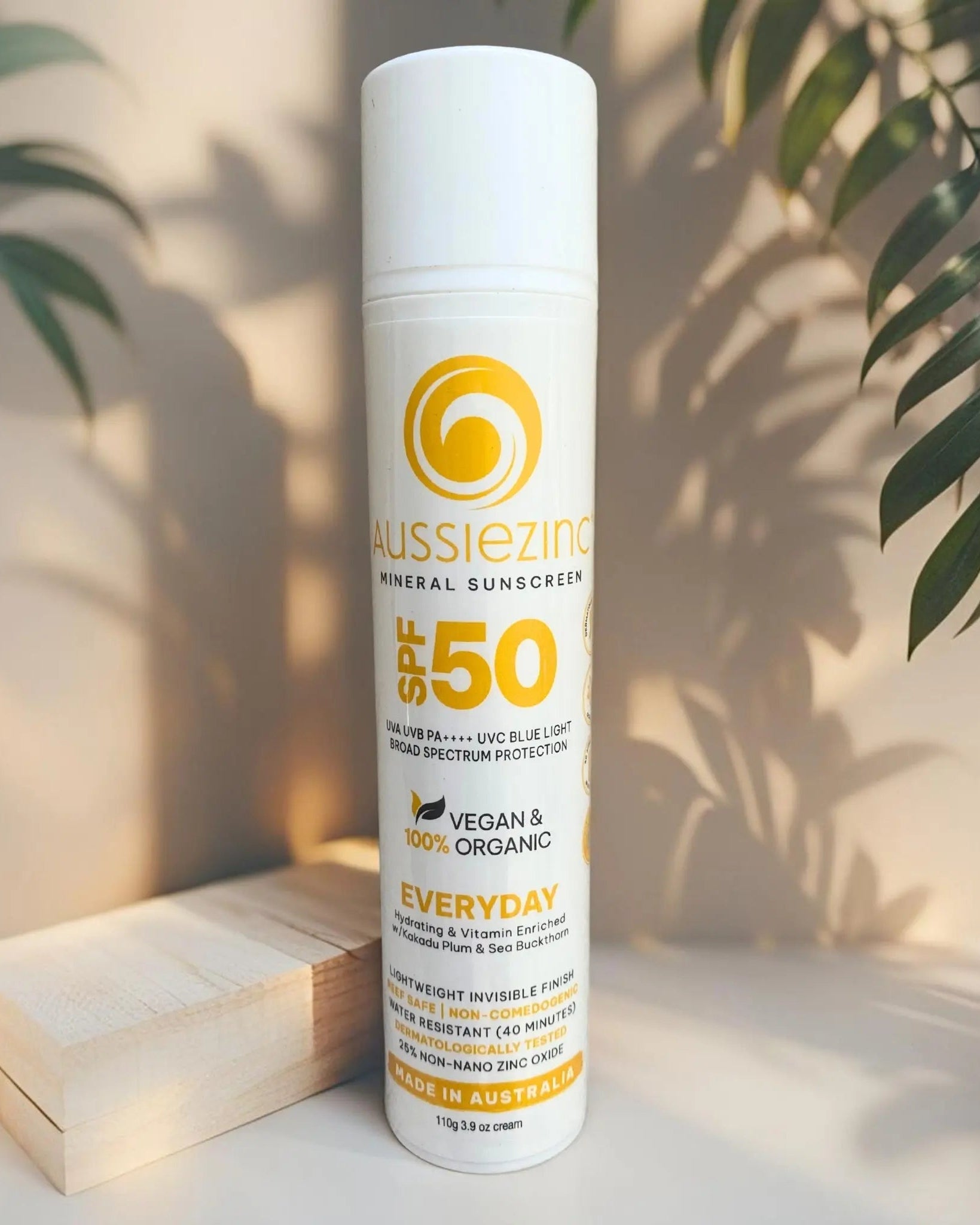 Everyday SPF50+ Organic Mineral Zinc Sunscreen - AussieZinc Mineral Sunscreen